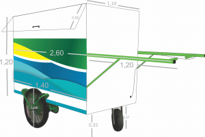 Carrinho Eletrico de Coleta Seletiva - Modelo exclusivo da OSCIP Ecolmeia para o Programa ECO Recicla (2)